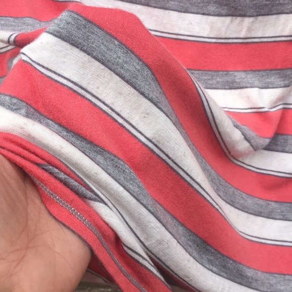 Max Studio, Striped Pencil Skirt, Coral, Large - Picture 3 of 11